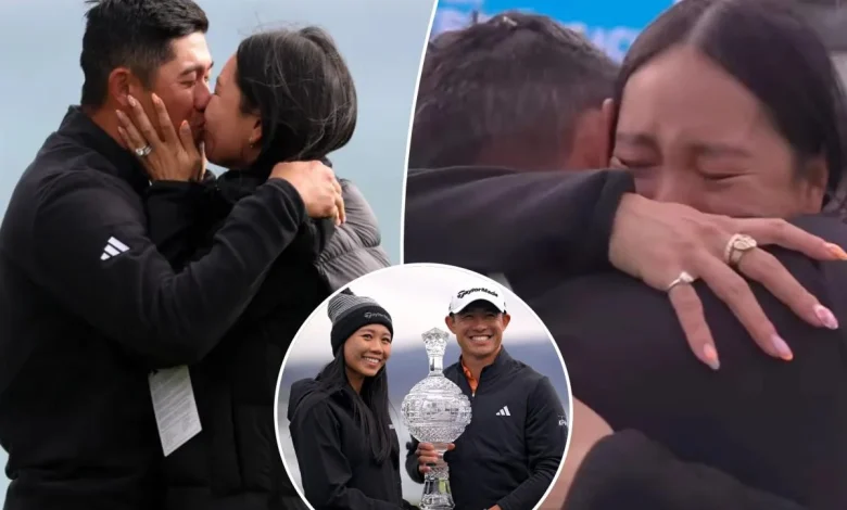 Collin Morikawa's wife brought to tears after Pebble Beach Pro-am win