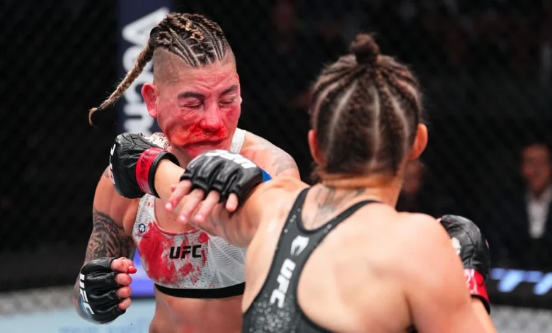 Com Amanda Nunes no corner, Priscila Pedrita perde luta de abertura do UFC Vegas 113