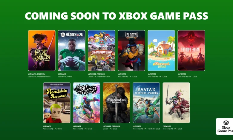 Coming to Xbox Game Pass: High on Life 2, Madden NFL 26, Avatar: Frontiers of Pandora, and More