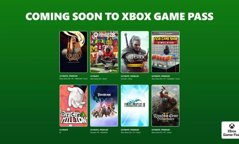 Coming to Xbox Game Pass: Kingdom Come Deliverance II, The Witcher 3: Wild Hunt, EA Sports College Football 26, and More!