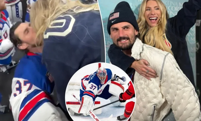 Connor Hellebuyck's wife gives fans inside look into Team USA celebrations