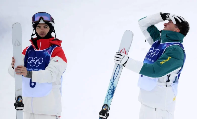 Cooper Woods wins men’s freeski moguls gold, denying Mikaël Kingsbury via tiebreak