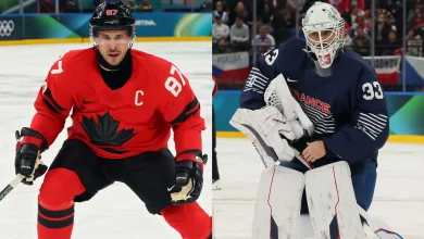 Crosby gifts Team France goalie stick after matchup at 2026 Olympics
