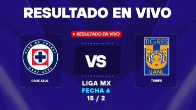 Cruz Azul vs Tigres: resultado EN VIVO y estadísticas de la Liga MX