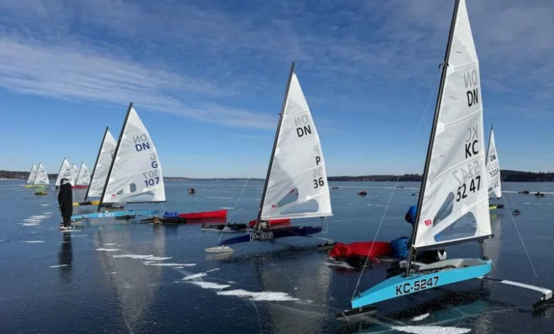DN ice yacht North American Championship 2026 on Green Lake, Wisconsin