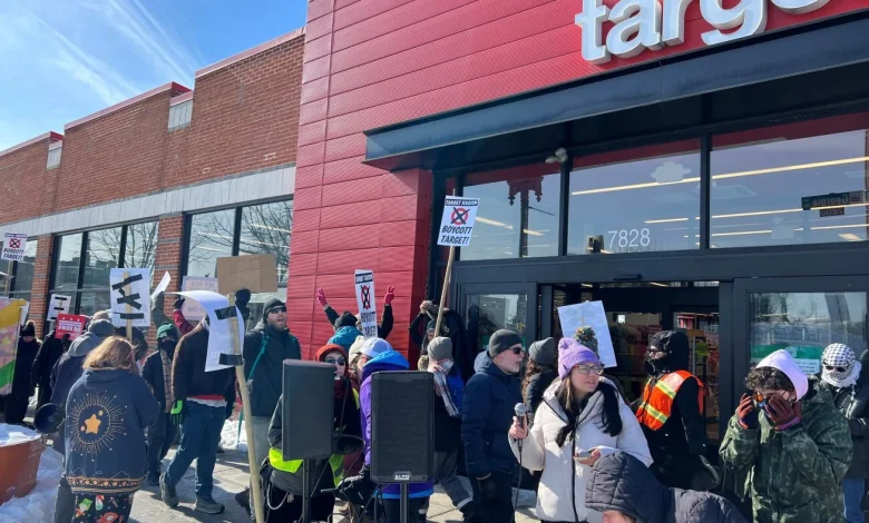 Demonstrators picket D.C. Target stores and demand “ICE Out” : NPR