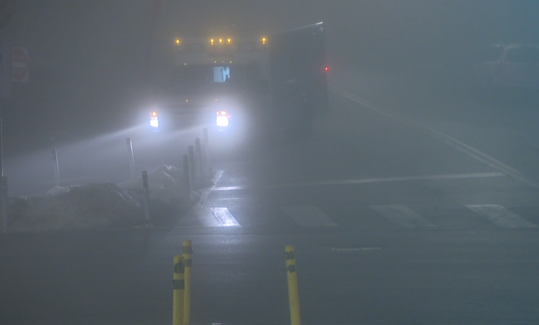 Dense fog will be in place for the holiday morning commute in the Pittsburgh area
