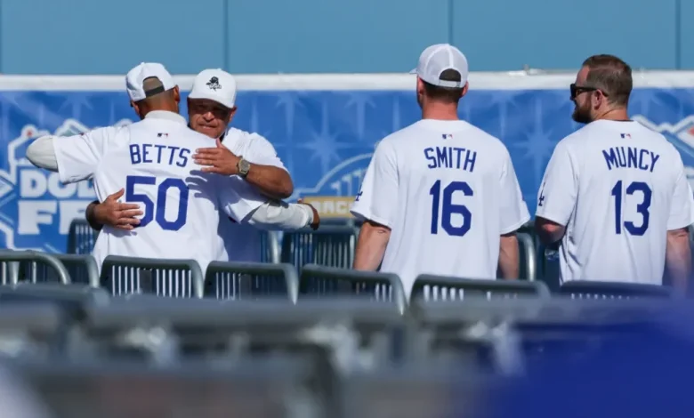 Dodgers notes: Mookie Betts, playoff projections, Ryan Ward