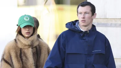 Dua Lipa Bundles Up in Fur Coat for Day Out in Paris with Fiancé Callum Turner