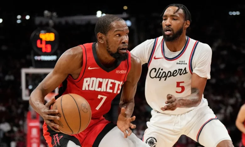Durant has 26 points as Rockets beat Clippers