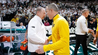 Dusty May, Tom Izzo accuse each other's team of dirty play