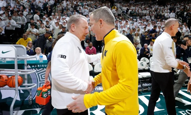 Dusty May, Tom Izzo accuse each other's team of dirty play