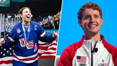 EXCLUSIVE: Team USA’s Closing Ceremony Flag Bearers Are ... Hilary Knight and Evan Bates!
