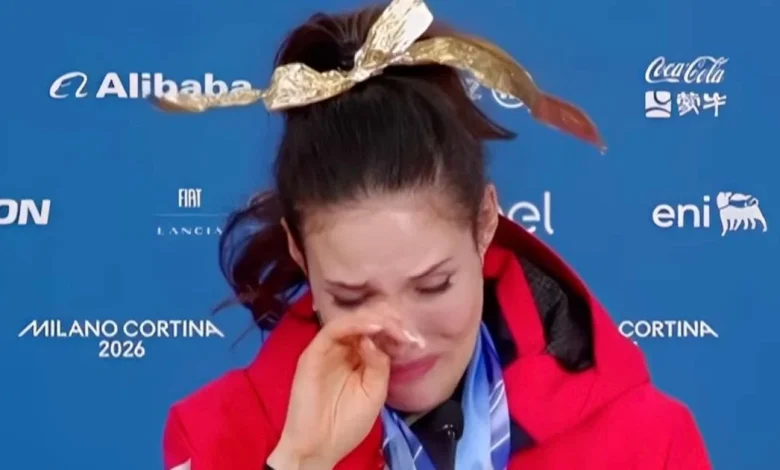Eileen Gu breaks down in tears during winning press conference after learning tragic news