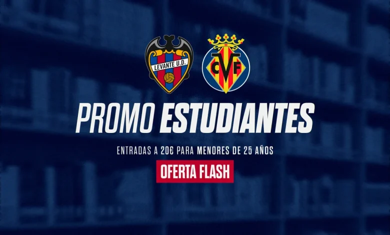 El Levante UD lanza una promoción especial para jóvenes y estudiantes de cara al partido ante el Villarreal CF