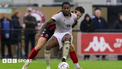 Ex-Newcastle winger Aarons leaves Morecambe