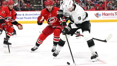 FINAL – Kings 2, Hurricanes 3 (OT) – Doughty, Malott, Hiller