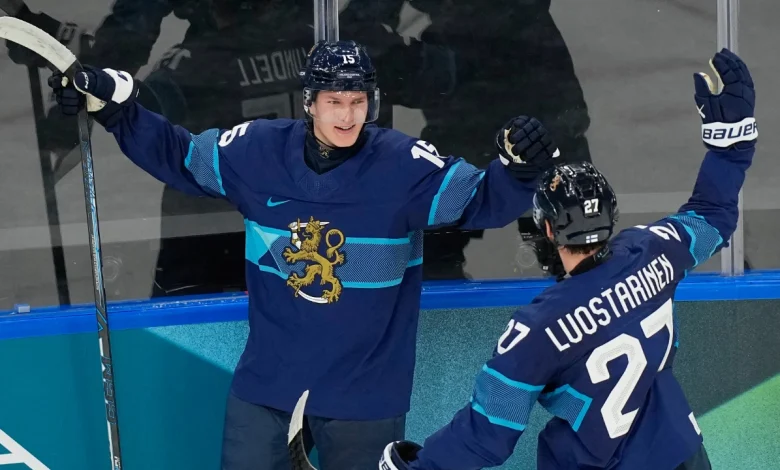 Finland forwards Anton Lundell, Oliver Kapanen out of lineup vs. Italy