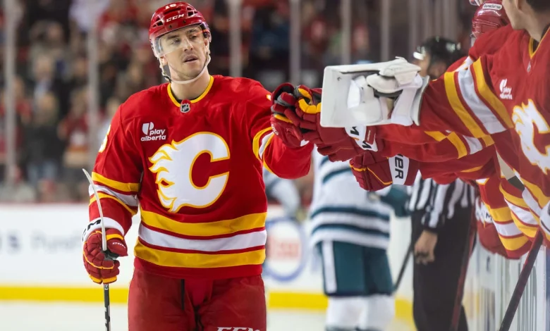 Flames edge Sharks to end 5-game skid