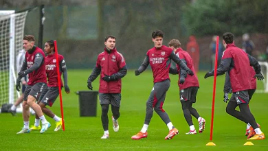 Former Arsenal winger trains with the First Team