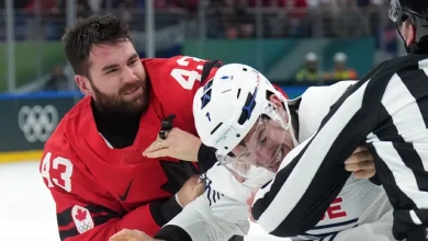 French hockey player who fought Tom Wilson suspended