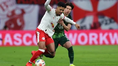 Fußball-Bundesliga: Wolfsburg gibt Sieg in Leipzig aus der Hand