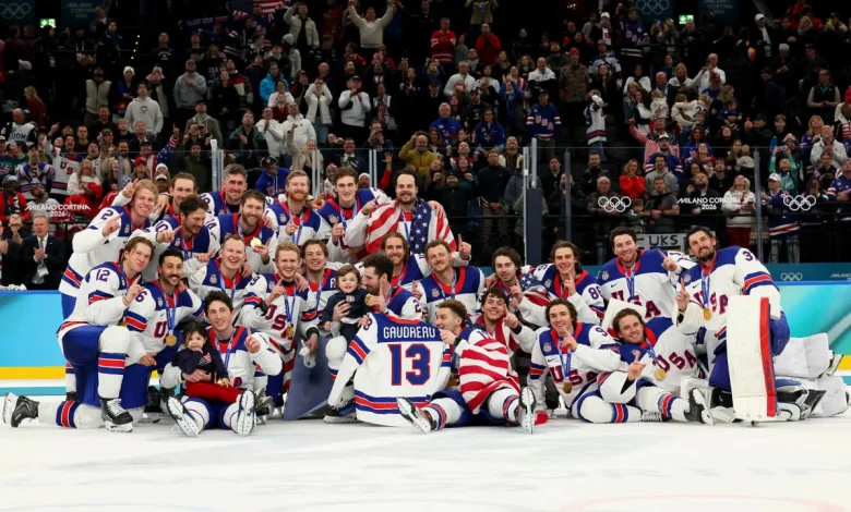 Gaudreau’s kids join Team USA on ice after 2026 Olympics