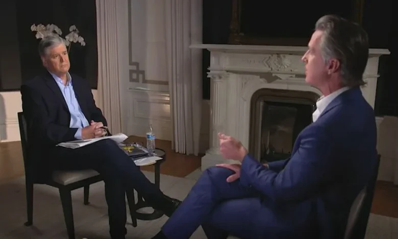 Gavin Newsom Slaps Back At Sean Hannity Over SAT Comment