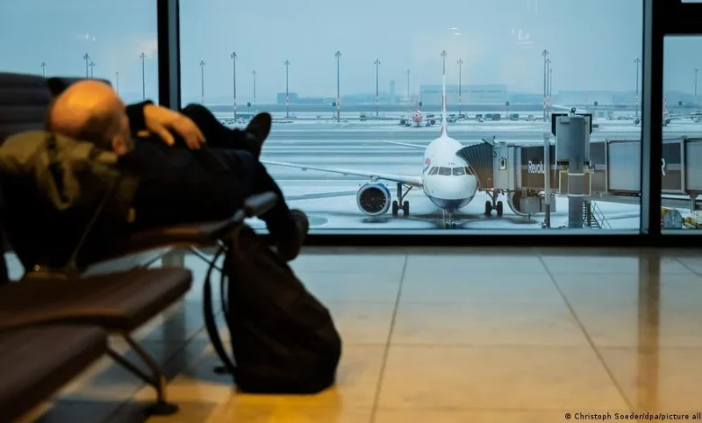 Germany: Icy rain halts departures at Berlin airport