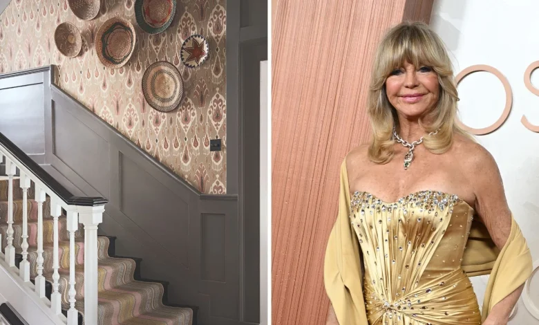 Goldie Hawn's Global Entryway Tells the Story of Her Travels