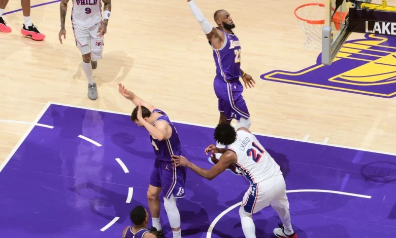 Grades for LeBron James, Luka, Austin Reaves in Lakers win vs. Sixers