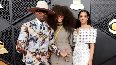 Grammy-Nominated Jamie Foxx Attends Grammys 2026 with Daughters Anelise Bishop & Corinne Foxx
