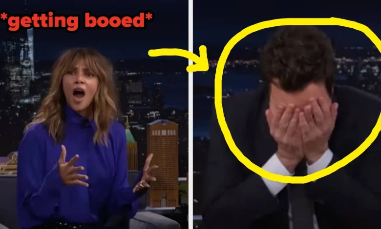 Halle Berry Gets Booed On Jimmy Fallon For Engagement