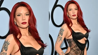 Halsey Goes Gothic in Black Lace