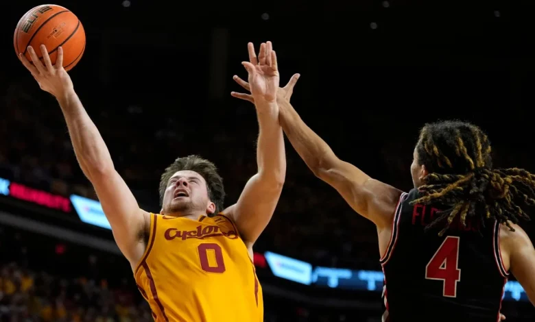 Heise hits late three to lift No. 6 Iowa State over No. 2 Houston