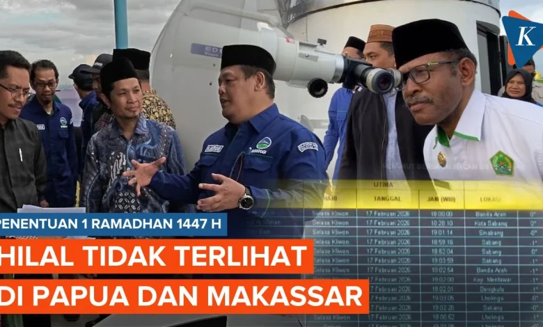 Hilal Tidak Terlihat di Papua dan Makassar, Puasa 2026 Tunggu Hasil Sidang Isbat