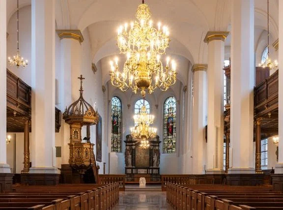 Historic church Helligåndskirken reopens in the heart of Copenhagen after two years of renovation