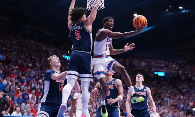 How No. 9 Kansas handed No. 1 Arizona its first loss even without star Darryn Peterson
