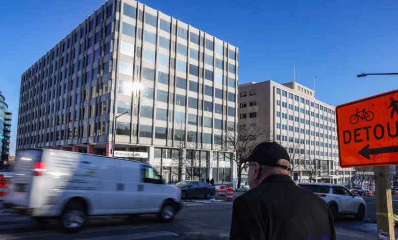 How empty offices are becoming homes : NPR