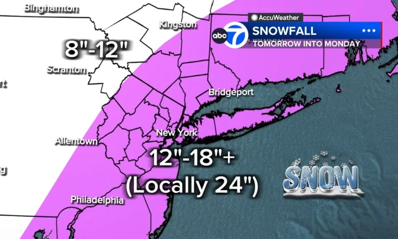 How much snow in NYC this weekend? Blizzard, winter storm warnings issued for NJ, NY, CT