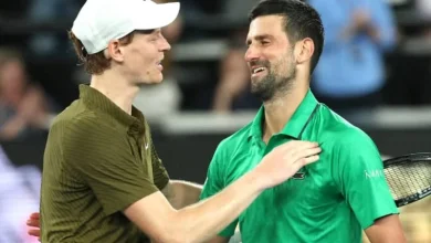 How old were Jannik Sinner and Carlos Alcaraz when Novak Djokovic played his first Australian Open