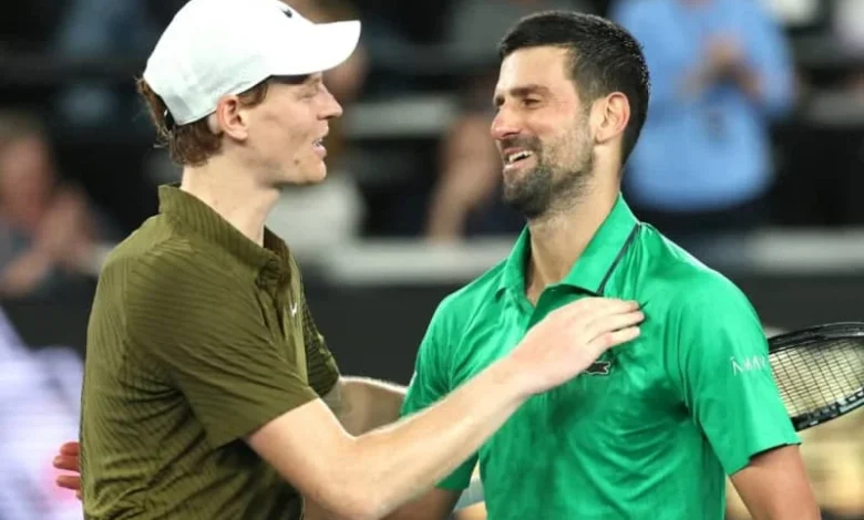 How old were Jannik Sinner and Carlos Alcaraz when Novak Djokovic played his first Australian Open