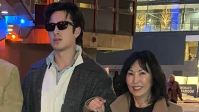 Hudson Williams Escorts His Mom to Madison Square Garden For Pacers Vs Knicks Basketball Game