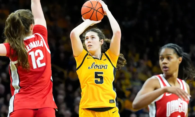 Iowa women's basketball star named to Naismith Trophy late-season list