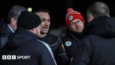 Irish Premiership: Portadown v Cliftonville abandoned after floodlight failure