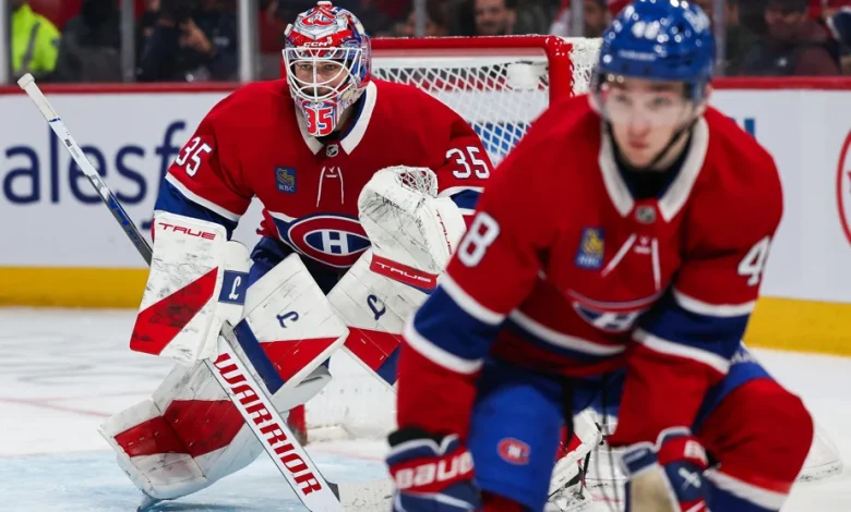 Islanders – Canadien | Samuel Montembeault devant le filet