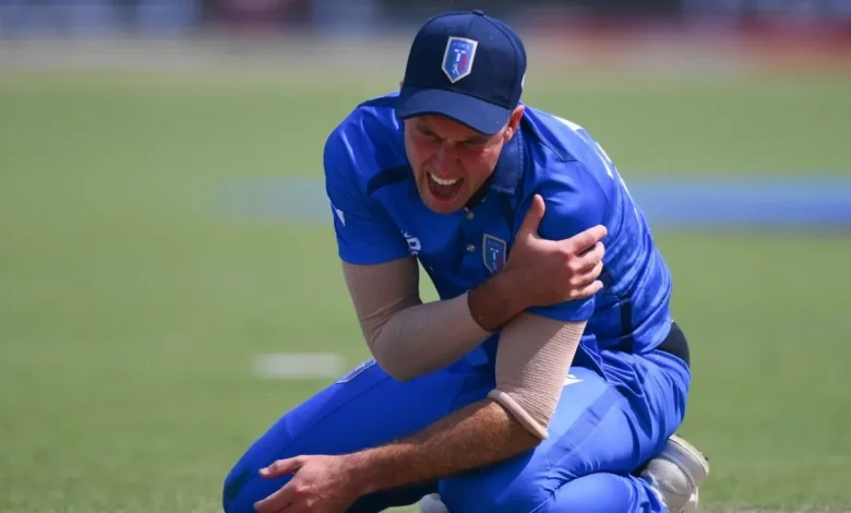 Italy captain Wayne Madsen injures shoulder in T20 World Cup opener