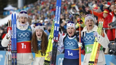 JO: le relais mixte en biathlon en or, premier titre de la France à Milan Cortina