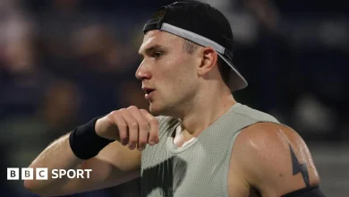 Jack Draper loses to Arthur Rinderknech at Dubai Tennis Championships