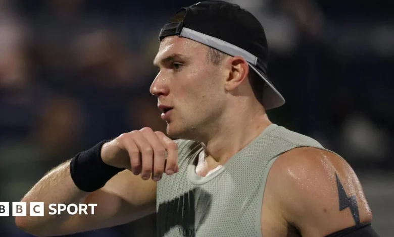 Jack Draper loses to Arthur Rinderknech at Dubai Tennis Championships